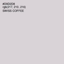 #D9D2D8 - Swiss Coffee Color Image